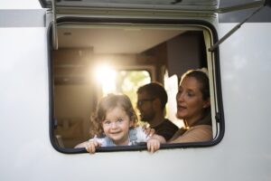 famiglia in camper