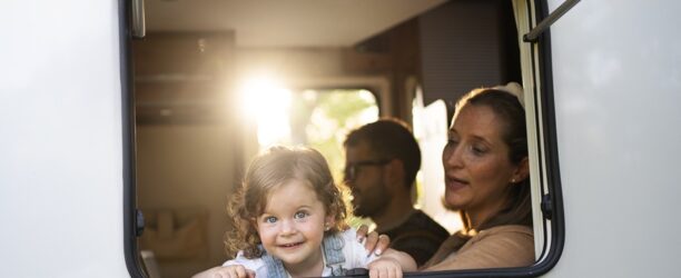 famiglia in camper